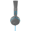 Studiová sluchátka do uší v modré barvě