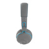 Studiová Bluetooth bezdrátová sluchátka do uší v modré barvě
