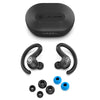 Bezdrátová sluchátka do uší JBuds Air Sport s koncovkami do uší a pouzdrem