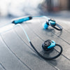 Fit Sport 3 draadloze fitness-oordopjes in zwart en blauw
