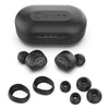 JBuds Air True Wireless Earbuds with eartip options and charging case