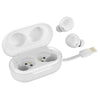 JBuds Air True Wireless Earbuds Wit met oplaadetui en geïntegreerde USB-kabel