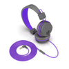 JBuddies Studio přes ušní skládací sluchátka ve fialové barvě